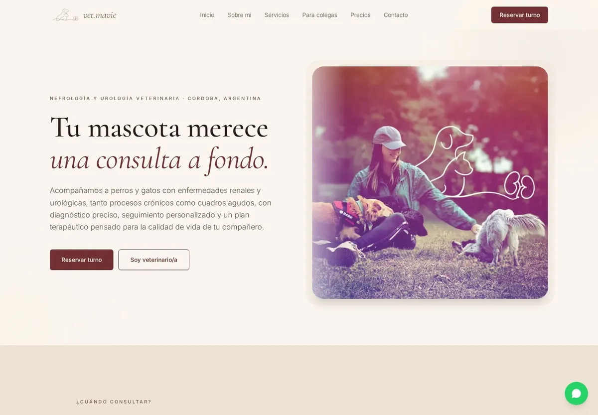 Sitio web de vet.mavie